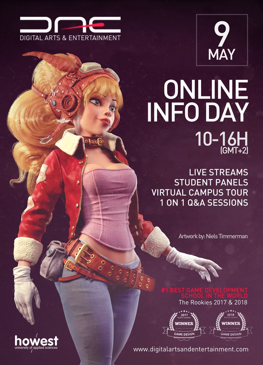 Don’t forget: tomorrow we’re doing a big event to answer all your questions! If you want to study DAE, tomorrow is the day for you! digitalartsandentertainment.be/article/415/DA…
