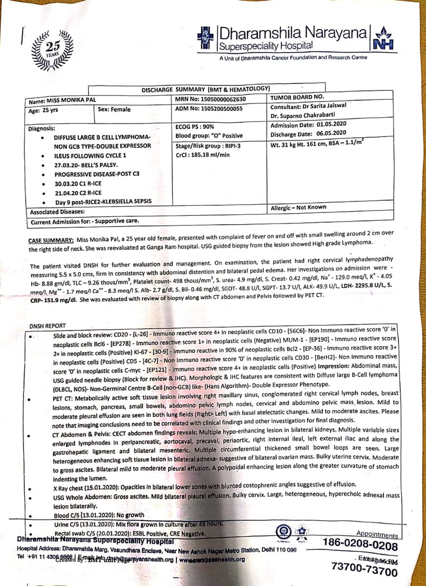 Saurabhpal_'s tweet photo. The total amount is required for treatment but Rs.31,34,000 more is required to pay the all medical expenses.@PMOIndia @CMODelhi @drharshvardhan @SatyendarJain https://t.co/cF4aP9h14b