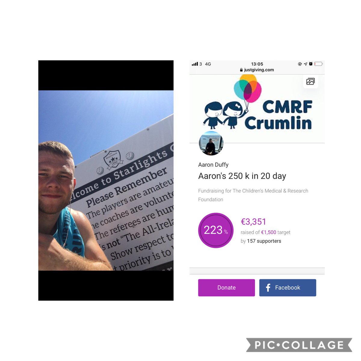 aaronduffy3's tweet photo. Day 15 🙏
I’m on the home stretch with 66km left to run. Ran back to the old stomping ground.18km
Thank you to all the amazing people who donated and are helping out🙌
Voucher and prizes will be given on the day especially for best dressed 👀
#250kx20CMRF 
https://t.co/jo1gMNpZYp https://t.co/sp7qKluGUr
