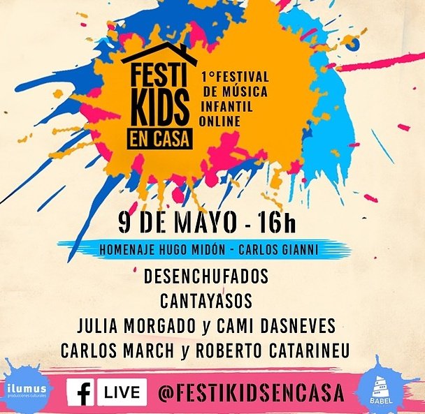 #AHORA en #SieteColores🌈 conversamos con Sandra Yudchak organizadora del Festival FestiKids en casa. "Cada sábado a las 16 se presentan artistas infantiles, y está orientado a niños de hasta 10, 12 años".