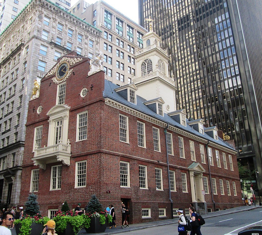 the big hitters - which are all connected by something called the Freedom Trail - are things like the Old State House (1713), which rather weirdly retains its British iconography