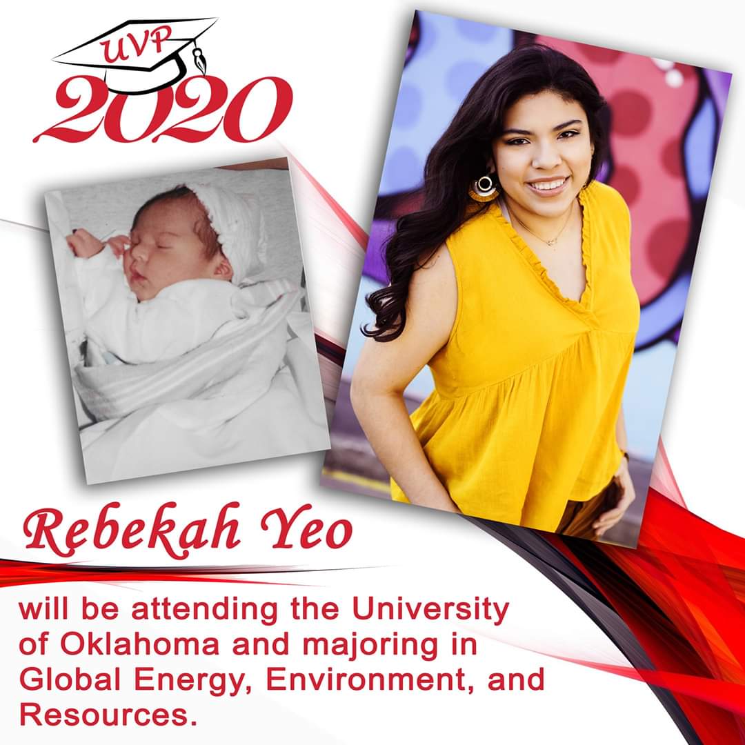 UnionPom's tweet image. Continuing the beautiful celebration of our UVP Seniors as they slowly begin to transition into the world they've been training for all their lives. Our 6th #2020seniorshoutout is for our very own Rebekah Yeo!