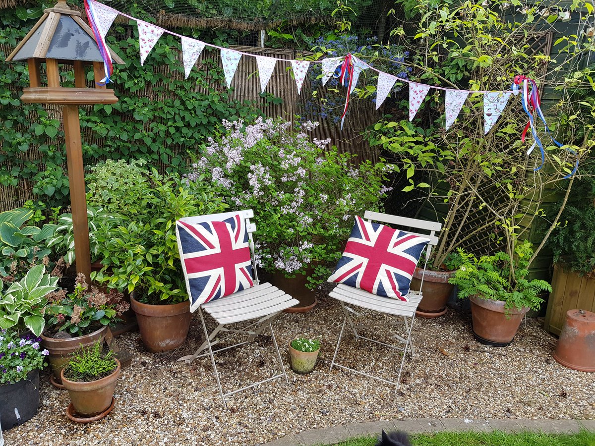 The girls have been busy setting up a garden party corner for us to celebrate 🐱🎉🇬🇧🐱
#VEDay #VEDay75 #LestWeForget #75thAnniversary #WeThankYou #ToThoseWhoGaveSoMuch #WorldWarII #VEDayAtHome