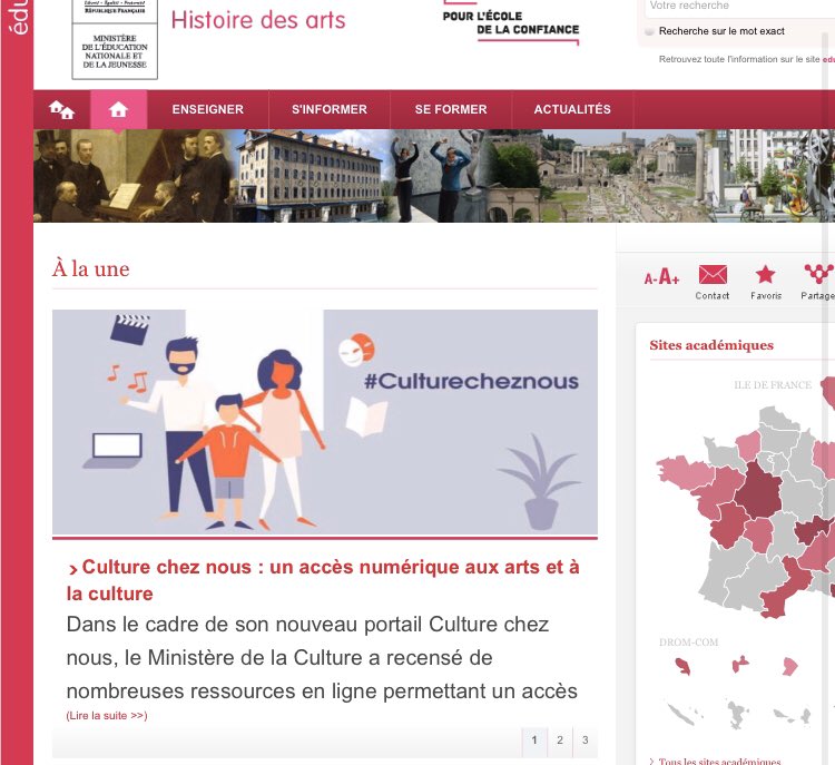 Enseigner l'histoire des arts avec le numérique tweet media