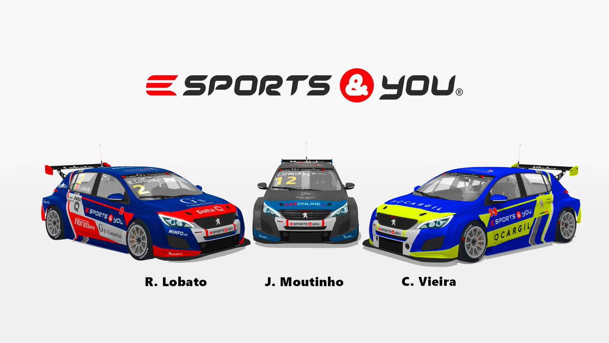 🎮<a href="/PeugeotPortugal/">Peugeot Portugal</a> together with ESports&amp;You will debut in the Portuguese 'Virtual Touring Cars' Championship on <a href="/AC_assettocorsa/">Assetto Corsa</a> with drivers <a href="/RafaelLobato24/">Rafael Lobato</a>, #CarlosVieira &amp; João Moutinho - among a 60 drivers pack - taking the <a href="/Peugeot/">Peugeot</a> #308TCR on the title’s fight. #RaceAtHome