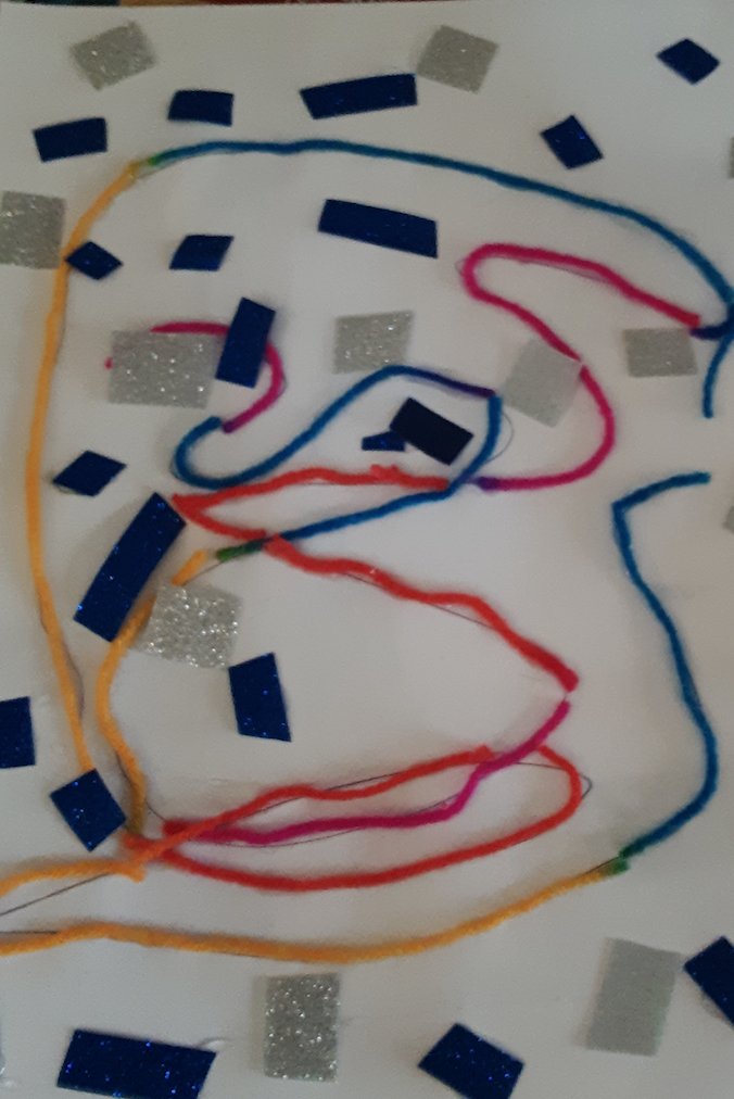 WSESartmosphere's tweet photo. 6th grader, Makayla, has been busy!  She did the weekly Art lesson on Abstract Expressionism and said she really had fun with it.  Check out all of the ENCORE weekly lessons on the WSES website... Why?  B/c they're fun &amp; b/c WSES is #WestsideBestside! #WSESSmithfield creates! https://t.co/KNa40BYqfF