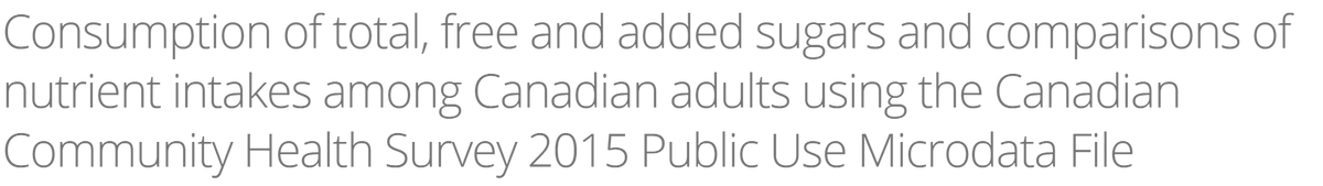 Are you attending #CNS2020Expo virtual poster expo? Look for our poster on sugars consumption in Canadian adults based on CCHS 2015 data, and ask author <a href="/drflorawang/">Flora Wang, PhD</a> any questions you may have! On now until May 15! cns-scn.ca/abstracts/view…