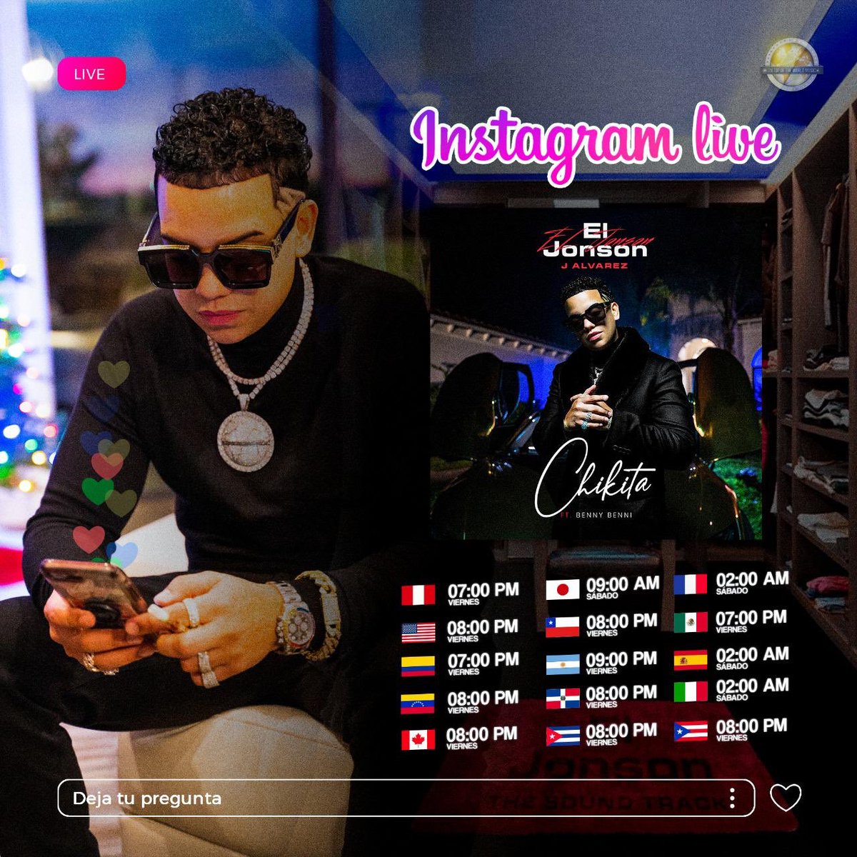 JAlvarezFlow's tweet photo. Hoy vamos live por @instagram https://t.co/r2D1jYZT4G