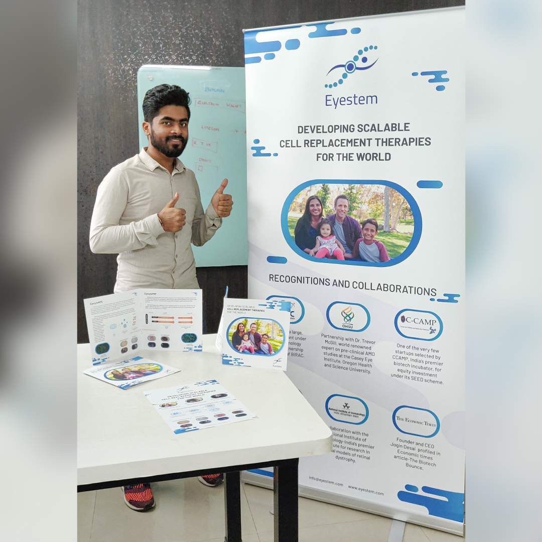 FirstLaunchIn's tweet photo. From the archives - Our work for Eyestem, a leading cell therapy company, for their showcase at an international healthcare conference in Singapore. Check out the complete work - https://t.co/94Yi4CrfUf #BrandDesign #CollateralDesign https://t.co/gEcPFVkeHm