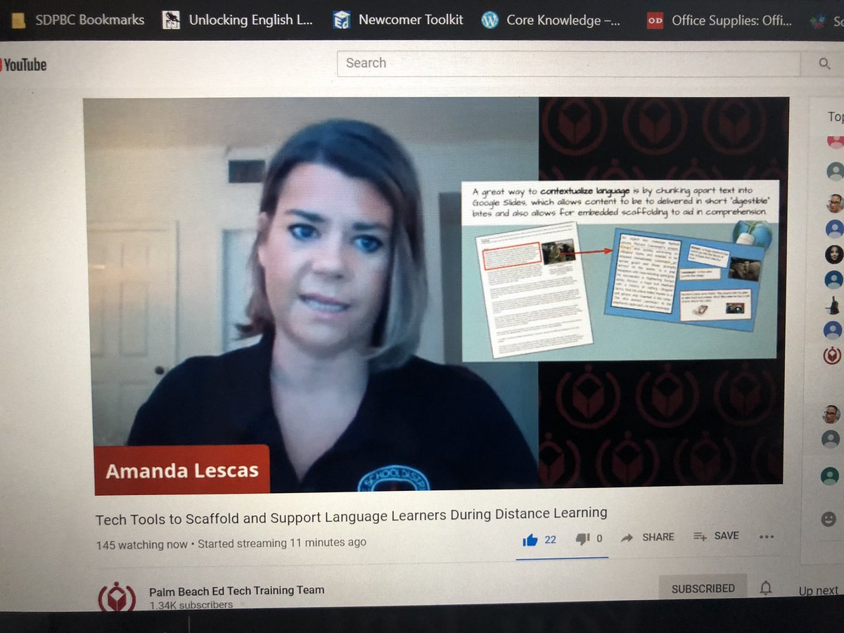 DWernerpbc's tweet photo. Ty @EdTechDir for inviting us to share wonderful tech tools for ELLs! Great job @0316_ally @ajlescas @NoelElvir924! #ELLs_Can @EsolPbc @harveyoaxaca @ChoisKatty @CarolinaTAbreu @vfrancisco79 https://t.co/ztyN0WsTgm