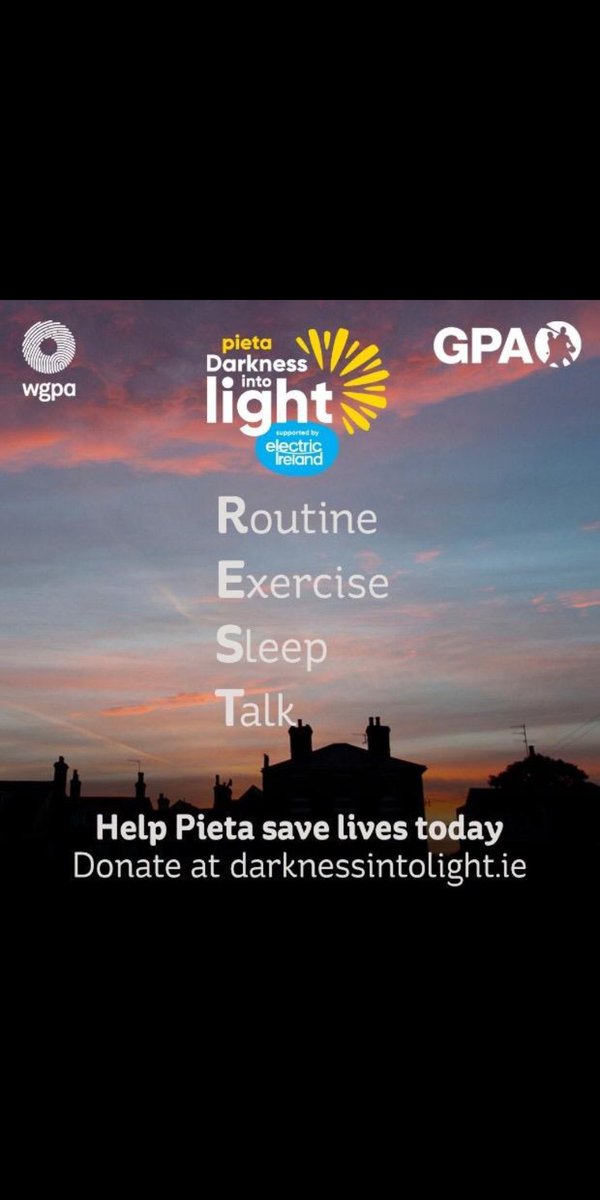 It's never been more important for us all to focus on R.E.S.T. Be the champion of your own mental fitness with these simple steps developed by <a href="/PietaHouse/">Pieta</a> in partnership with <a href="/gaelicplayers/">GPA</a> @WomensGPA #REST #DIL2020