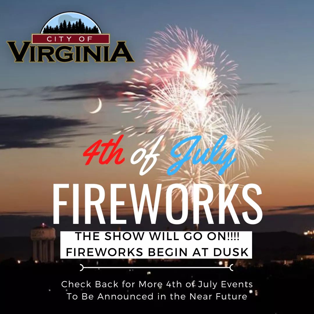 VRecreation's tweet photo. Let it be known that THE SHOW WILL GO ON in the City of Virginia!We continue to move forward with our plans to have our annual 4th of July Fireworks display at Dusk at Silver Lake, we are also working on several other activities that you will be able to participate in this year. https://t.co/4V5vSdpij6