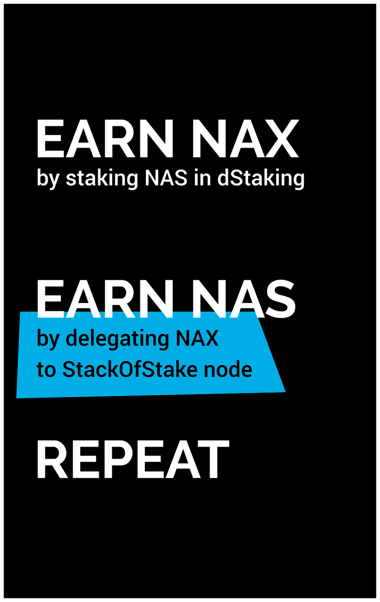 stackofstake's tweet photo. @malithsandeept1 @nebulasio It's nice to place you $NAS rewards into #dStaking to earn more $NAX ๐ค https://t.co/YaotSQczKO