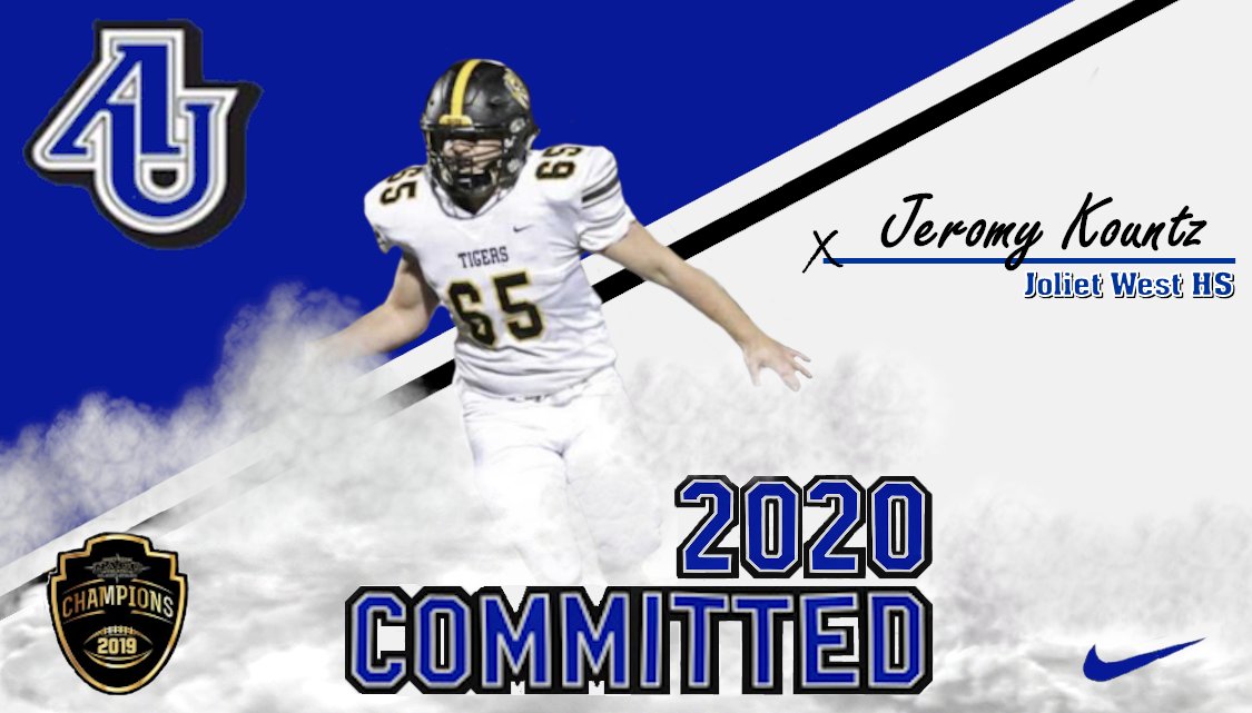 AU_SpartanFB's tweet photo. Spartan Fans, we are excited to welcome @JKOUNTZ65  from @jtwestfootball to the Aurora Football Family. Be sure to follow his journey the next four years as he continues to develop as a student, athlete, and person. #WeAreOneAU https://t.co/GATkWRkKcG