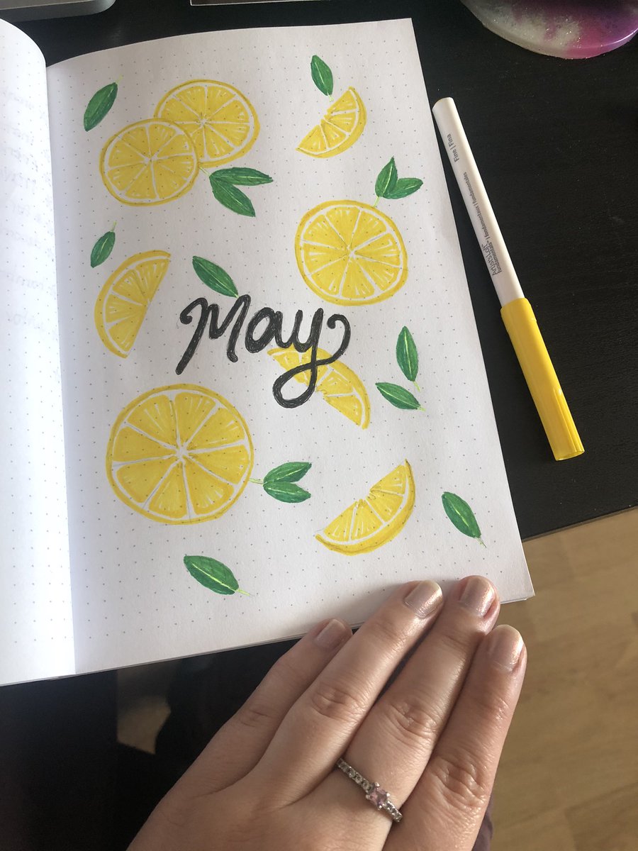 My cute &amp; simple #bulletjournal spread for May! Show me yours!