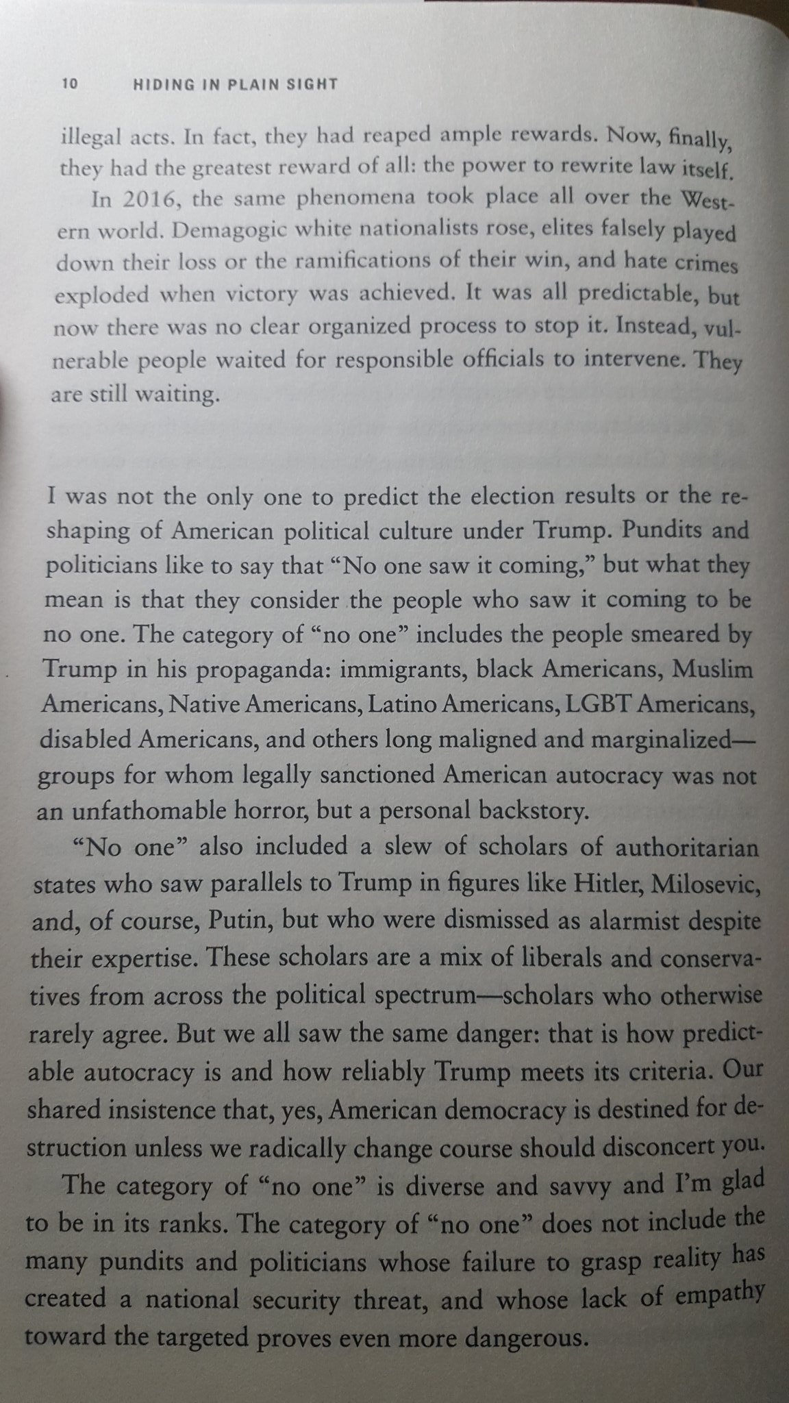 Sarah Kendzior on Twitter "Yeah, they always falsely claim that "no