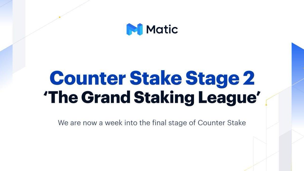 0xPolygon's tweet photo. We are now a week into Counter Stake Stage 2!

Our validators are essentially attempting to 'break' the network to ensure all issues have been identified &amp; rectified.

We are committed to achieving a secure and robust Mainnet.

Full Stage 2 details: https://t.co/LAP4dp5hMm https://t.co/P3YxJlfyEw