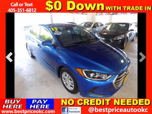 2017 Hyundai Elantra SE 6AT. Come check it out today!
bestpriceautookc.com
#BestPriceAuto #autosales #cars #OK