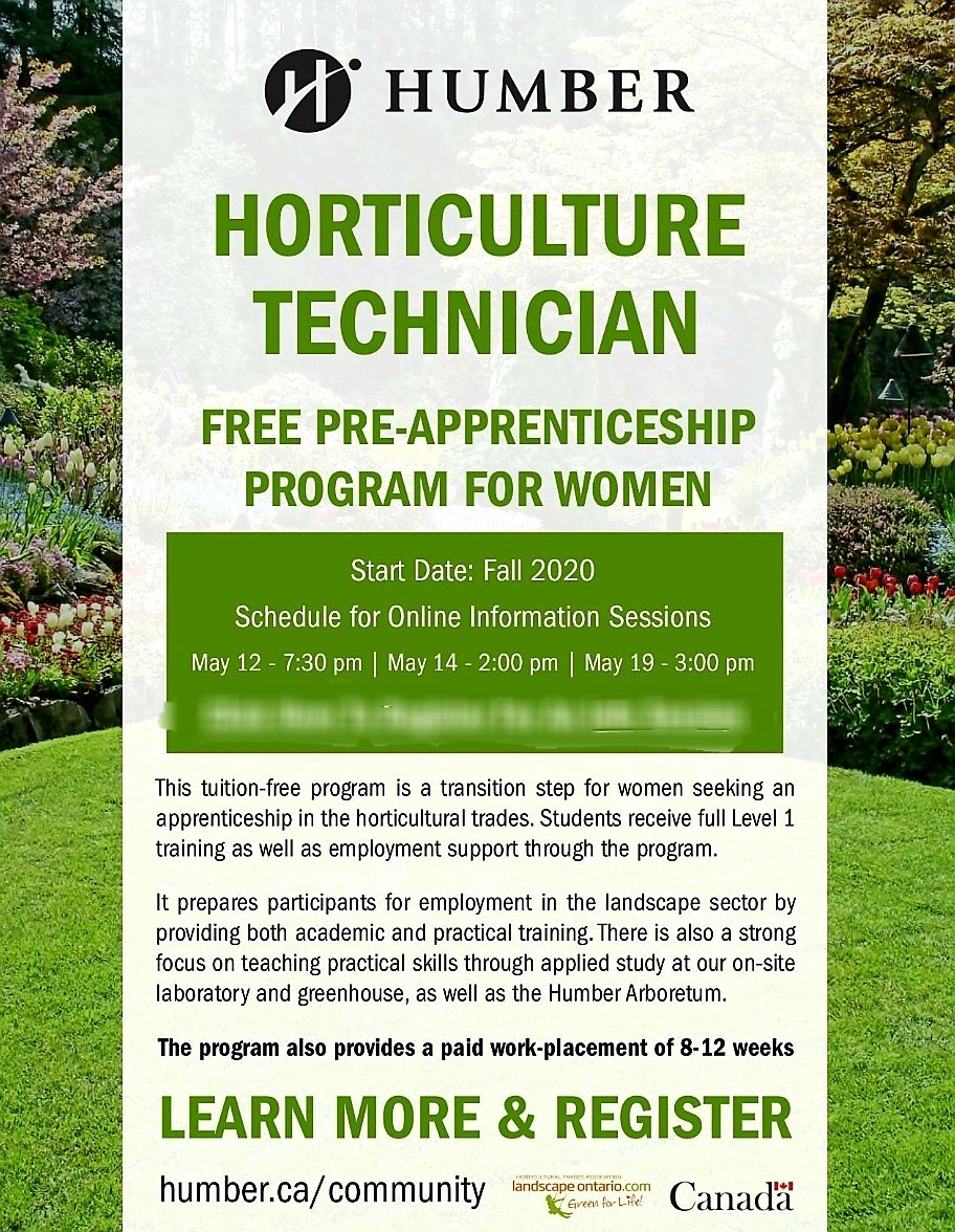 📣#TFSSFam 
@humbercollege
Is offering a Free Pre-Apprenticeship Program for Women - starting Fall 2020

See details below and Register for an online information session to learn more here: 
docs.google.com/forms/d/e/1FAI…