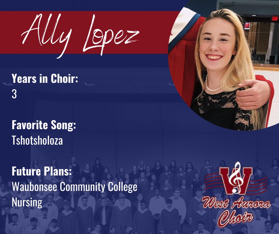 Congratulations to seniors Karen Juarez, Elli Kettley, Bri Lindstrom, and Ally Lopez! Thanks for your dedication to WA Choir. #wachoirfam #classof2020