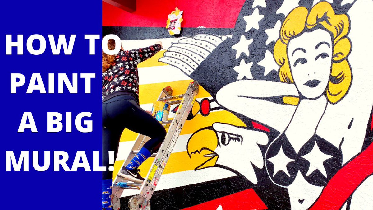 BecaCastel's tweet photo. We painted this HUGE MURAL on a building for a business in West Palm Beach, FL. Click the link to see how we did it! 
https://t.co/2BrEHCVUXa #ArtistOnTwitter #murals #QuarantineLife #artistsontwitter #AmericaStrong #artwork #painting #artista https://t.co/2E7OtCbbrE