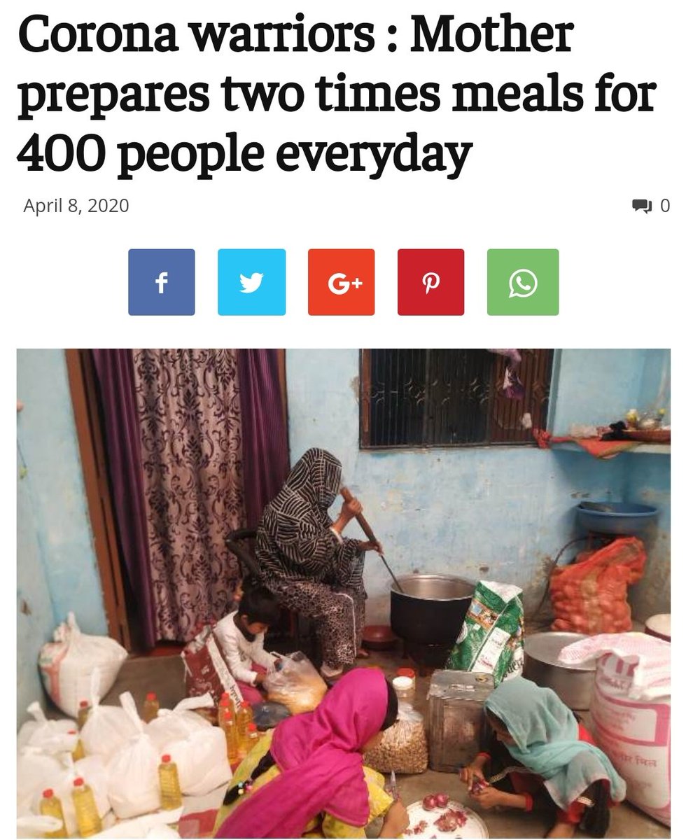 In  #Deoband (UP): The food distribution under the banner “Koi Bhooka na soay” is being targeted at stranded students,daily wagers and other needy people in the town. More here :  https://bit.ly/3dF2Qoz 