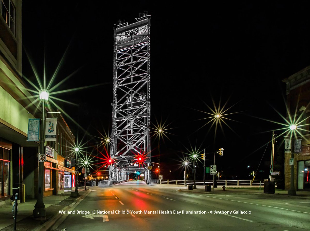 A_Gallaccio's tweet photo. .@WellandBridge13 #NationalChildAndYouthMentalHealthDay #Illumination @Welland @DowntownWelland @NiagaraRegion @PathstoneMH #PathstoneMH #PathstoneNiagara
https://t.co/EudJ5ES1rQ
https://t.co/5BfCTiqcwL https://t.co/h1S6yxZ3BD