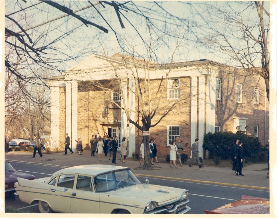 Flashback Friday!! Here are students and faculty leaving the auditorium after chapel. Looking back, do you have a favorite chapel service?
