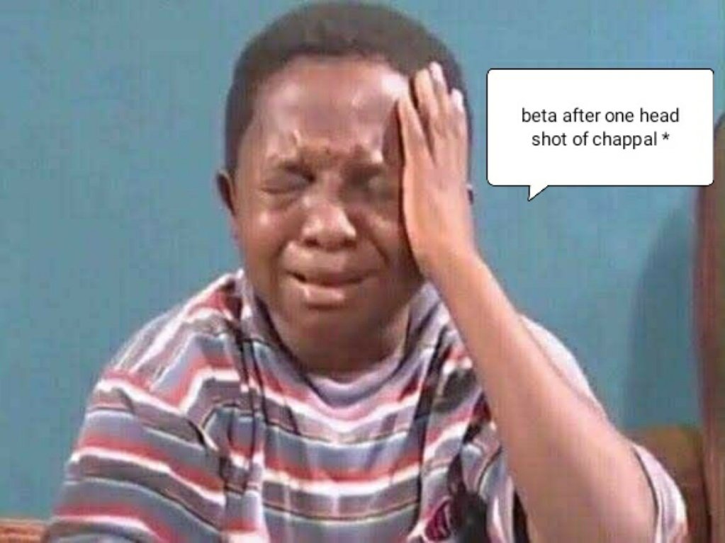 yash__writes's tweet photo. Mom:-beta apple khayega??
Beta:-nhi
Mom:-pineapple khayega??
Beta:-nhi
Mom:-namkeen khayega??
Beta:-nhi
Mom:-beta tarbuzz khayega??
Beta:-nhi
Mom:- thk hai, tu kuch nhi khayega!!!
Baap pe gaya hai tu ,chappal hi khayega
😂😂😂😂 https://t.co/bROQQlkd8e