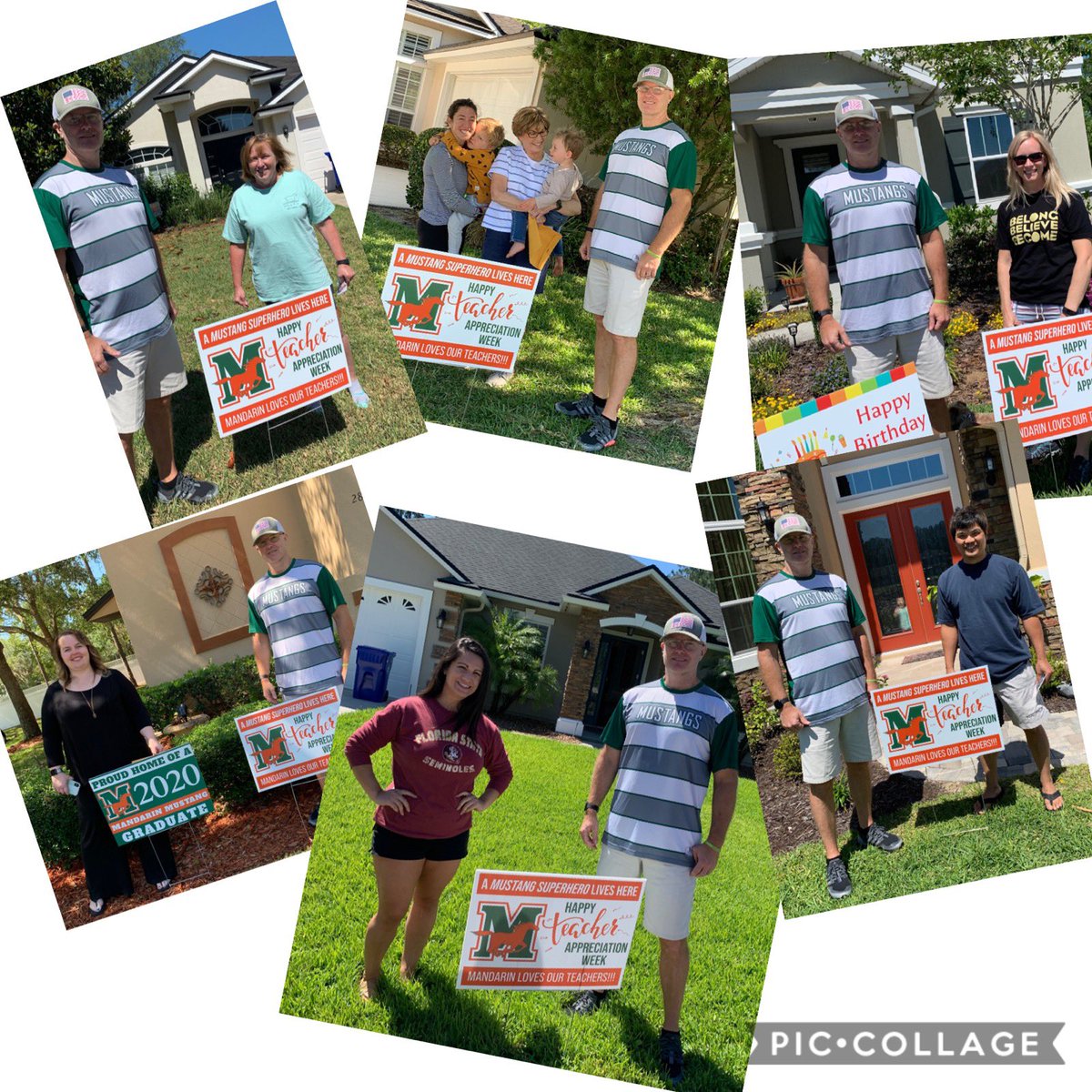 Admin and support staff personally delivered teacher appreciation yard signs for our amazing superheroes! <a href="/DuvalSchools/">DCPS</a> <a href="/Activities_MHS/">Mandarin Activities</a> <a href="/MHSsportszone/">Mandarin High Sports</a>