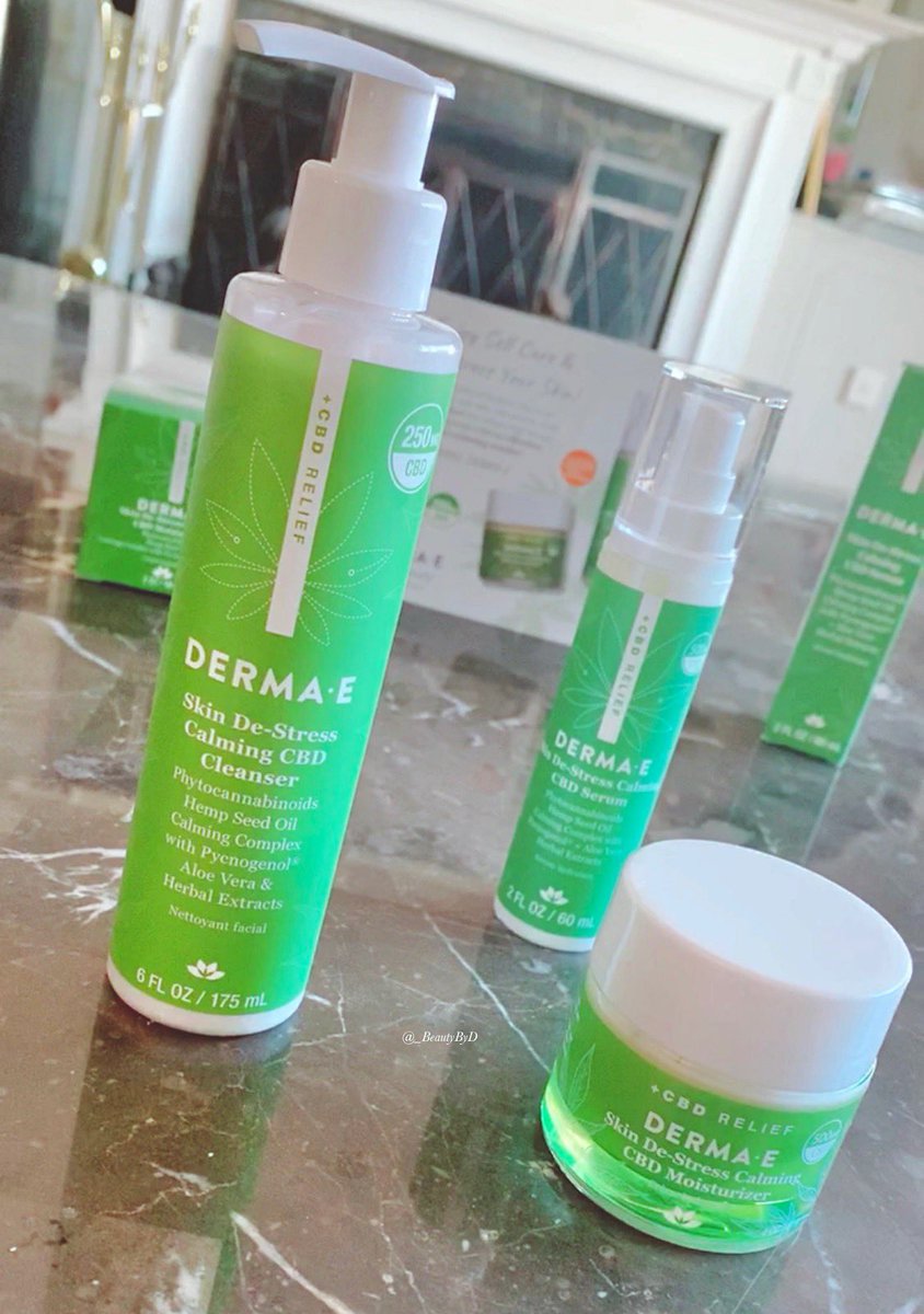_beautybyd's tweet photo. Thank you @derma_e for the calming CBD cleanser,serum and moisturizer! #dermae #dermaesocial #fridaymorning #skincare #CBD #NYC https://t.co/6eycfQwqzi