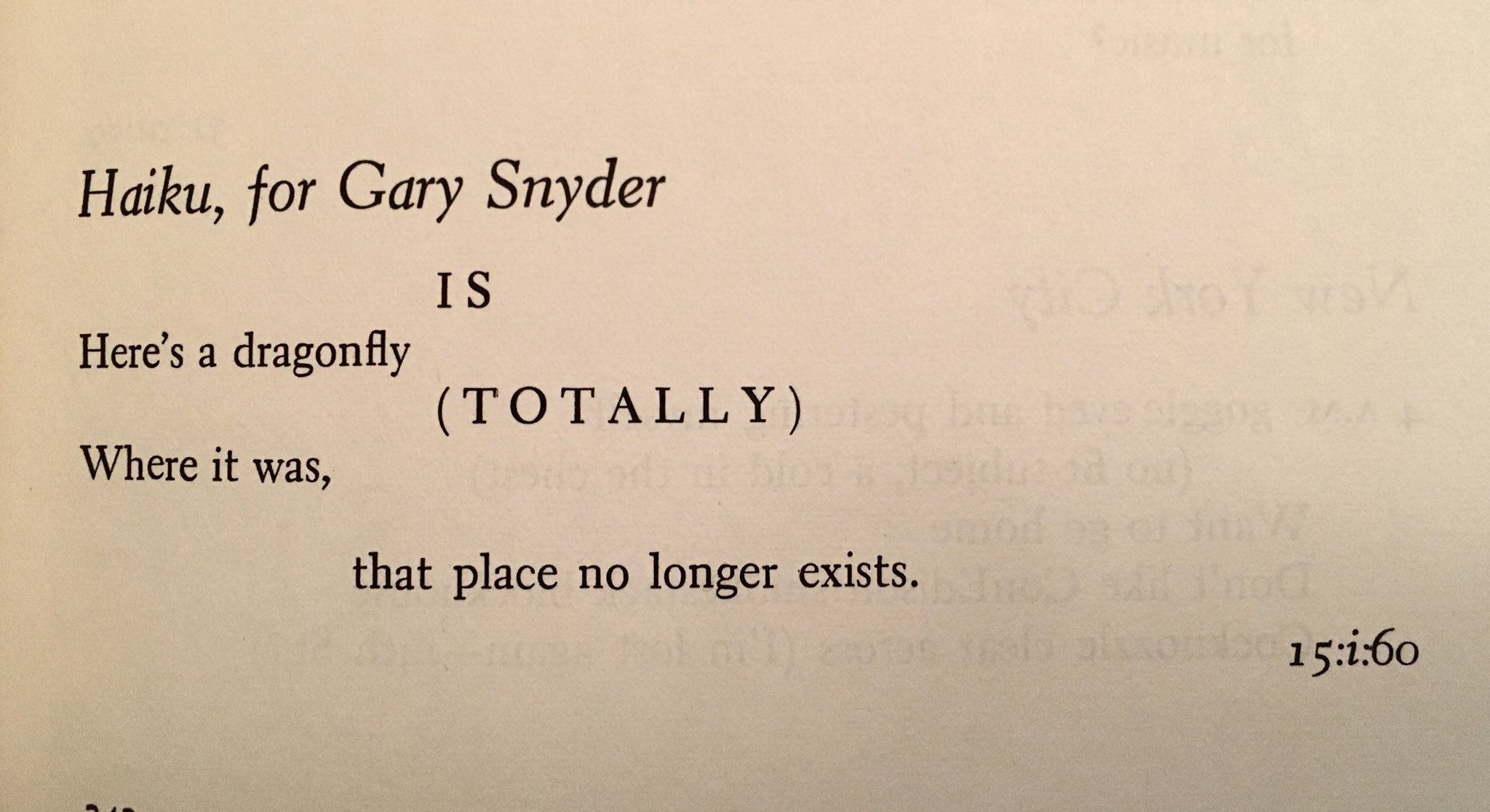 Happy 90th birthday to Gary Snyder!  Here s a poem Philip Whalen wrote for him 60 years ago. 