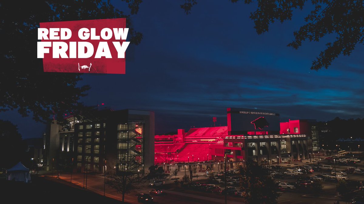 Let's take Red Glow Friday to the next level.

🐗 Wear Red and share your photos with #GoRedforGrads2020
🐗 Graduates recognized on the videoboard 6-8 p.m. 
🐗 Videoboards go RED

bit.ly/35JgofQ