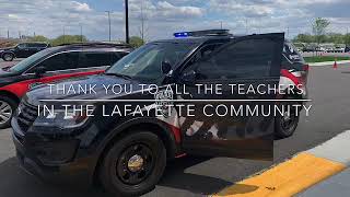 LafayetteINPD's tweet image. Thank You to all of our area teachers! Check out a video from our school resource officers.  
youtu.be/nQOEamou5Wk

#TeacherAppreciationWeek #schoolresourceofficers #Police #ThankATeacher #ThankYou @LSClafayette @lafsunnyside @TSCSuper