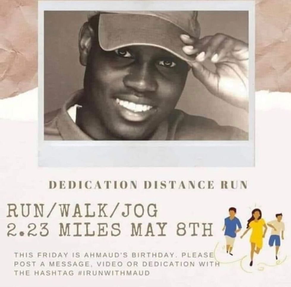 This situation has had my blood boiling! But I will leave that for another time. Let’s all honor this young man today who was simply doing what many of love (running) when he was hunted down by two racists #RunWithMaud #IrunwithMaud #AhmaudAubrey