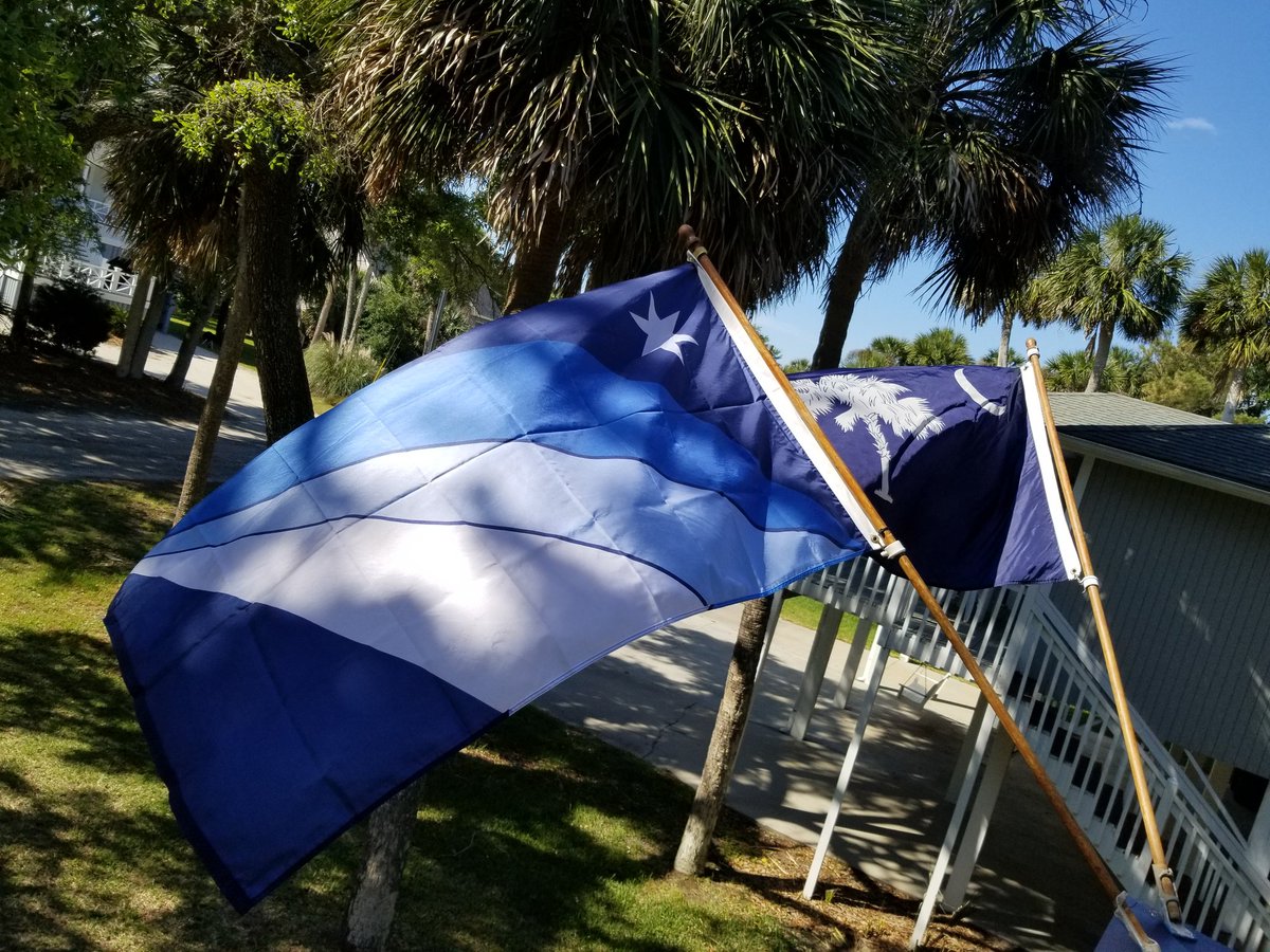 ChrisTrainorSC's tweet photo. New flag flying at the place in Edisto. https://t.co/RTU9CiAewW