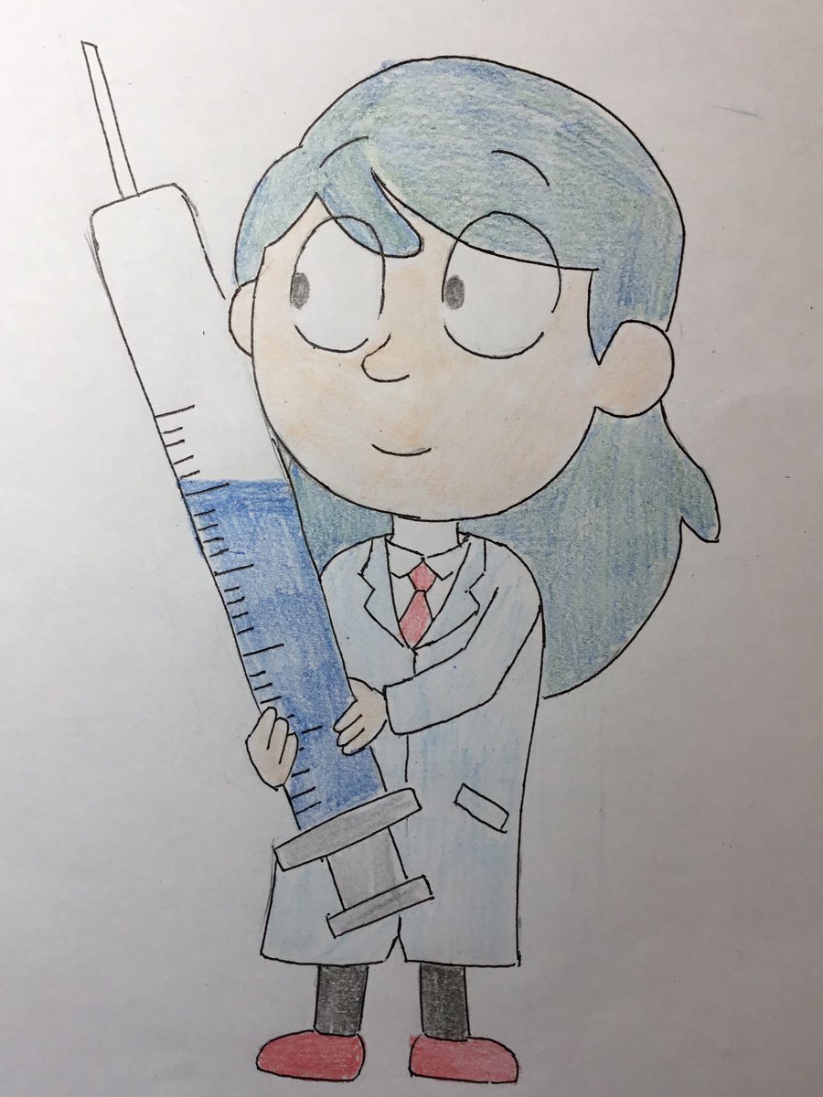 Drawing related to #WorldRedCrossAndRedCrescentDay #世界赤十字デー (8th May)
I couldn’t use Red Cross emblem because that is protected by Geneva Conventions 
#Hilda #HildaTheSeries #ヒルダ #ヒルダの冒険