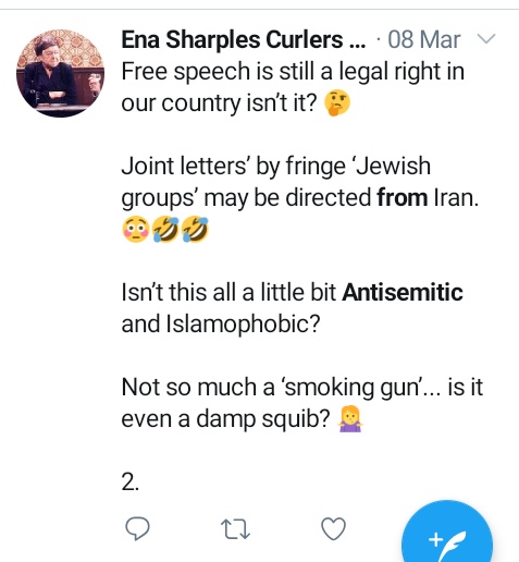 These people stalk Jews and spread racist conspiracies. Then they call Jewish people antisemites!They do this to whitewash their racism. Like their fake Jewishness, they think it'll muddy the waters...>>