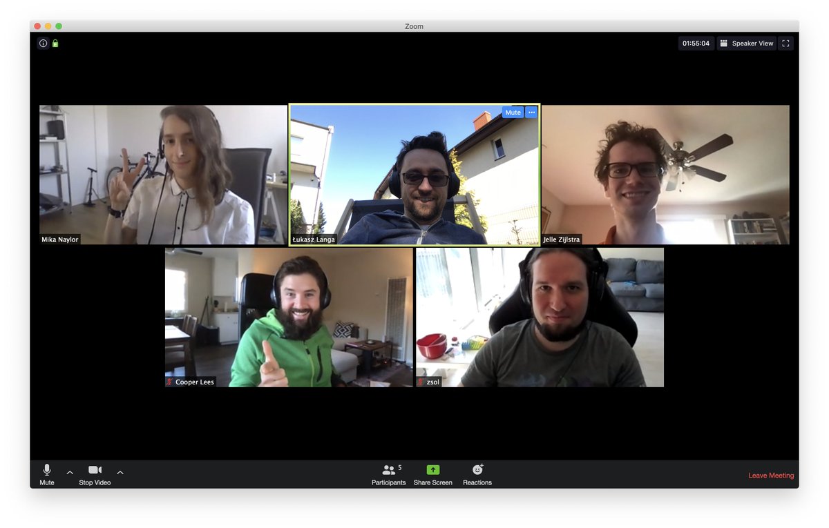 llanga's tweet photo. The Black core team met today for a hackathon to merge some of the outstanding PRs and get the ball rolling on the next release. Calling in from Poznaล, Berlin, London, and the San Francisco Bay Area. Exciting!
Thanks, @cooperlees for making it happen.
#Python #AnyColorYouLike https://t.co/QzscOmibBU