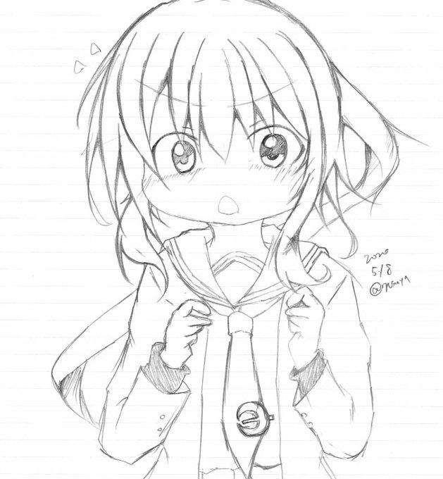 #艦これ版深夜の真剣お絵描き60一本勝負
#艦これ版真剣お絵描き60分一本勝負_20200508
#文月 