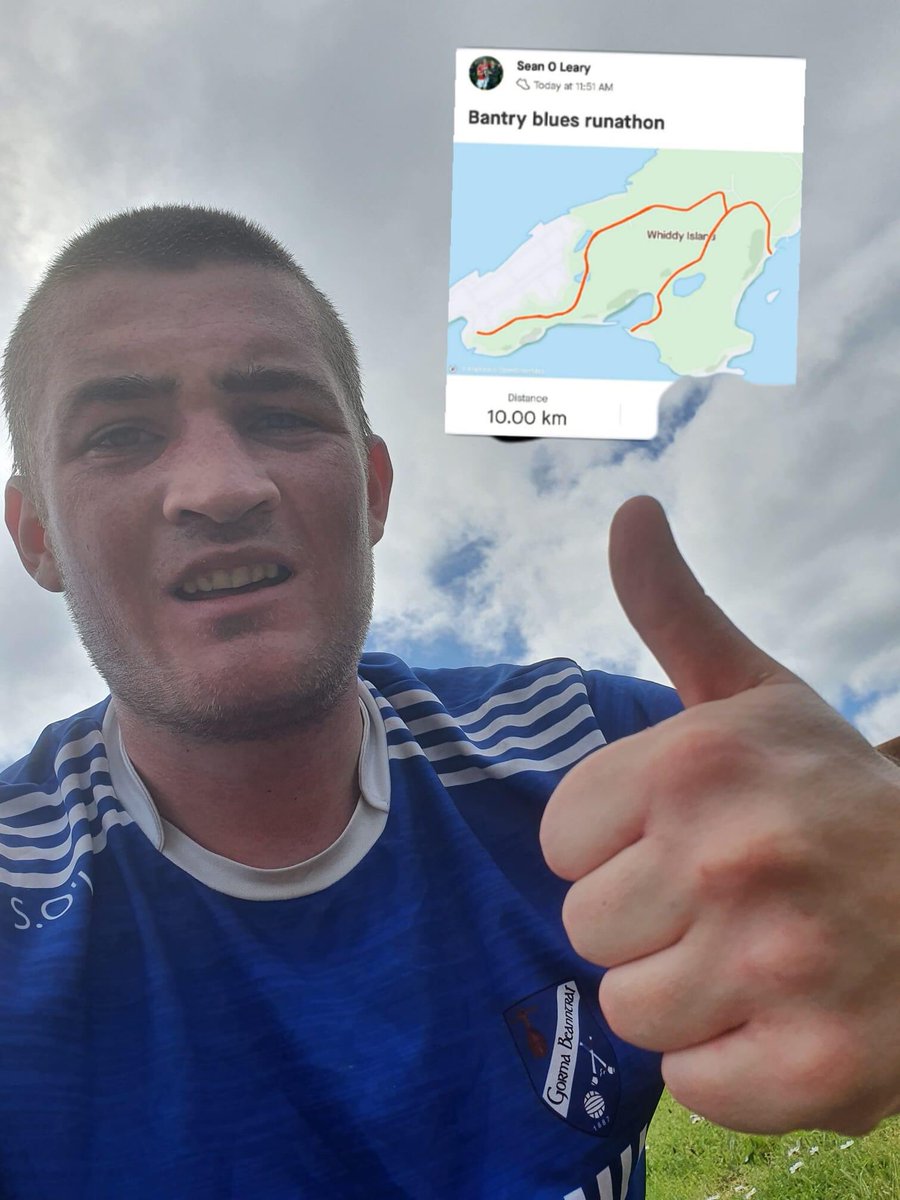 bantryblues's tweet photo. Our runners and walkers are still on the move from @seanO0124 in Whiddy Island  to Peter Kelleher in Boston. Well done all. Keep it going now. #Run4Pieta #Blues4Pieta @whiddyisland @KieranMcC_SS @SouthernStarIRL @OfficialCorkGAA @CorkGAAChair https://t.co/Yt4SG5jYKZ
