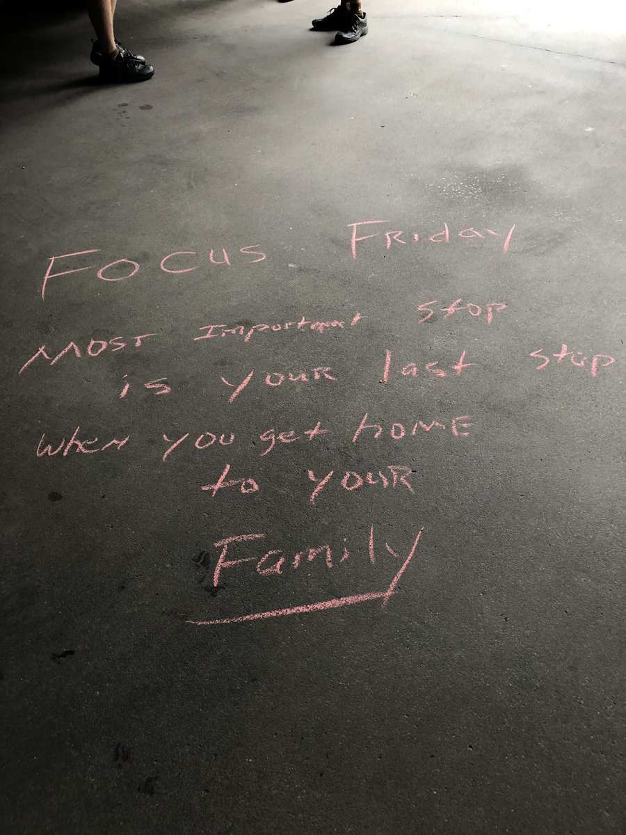 Focus Friday. Most important stop is your last one!