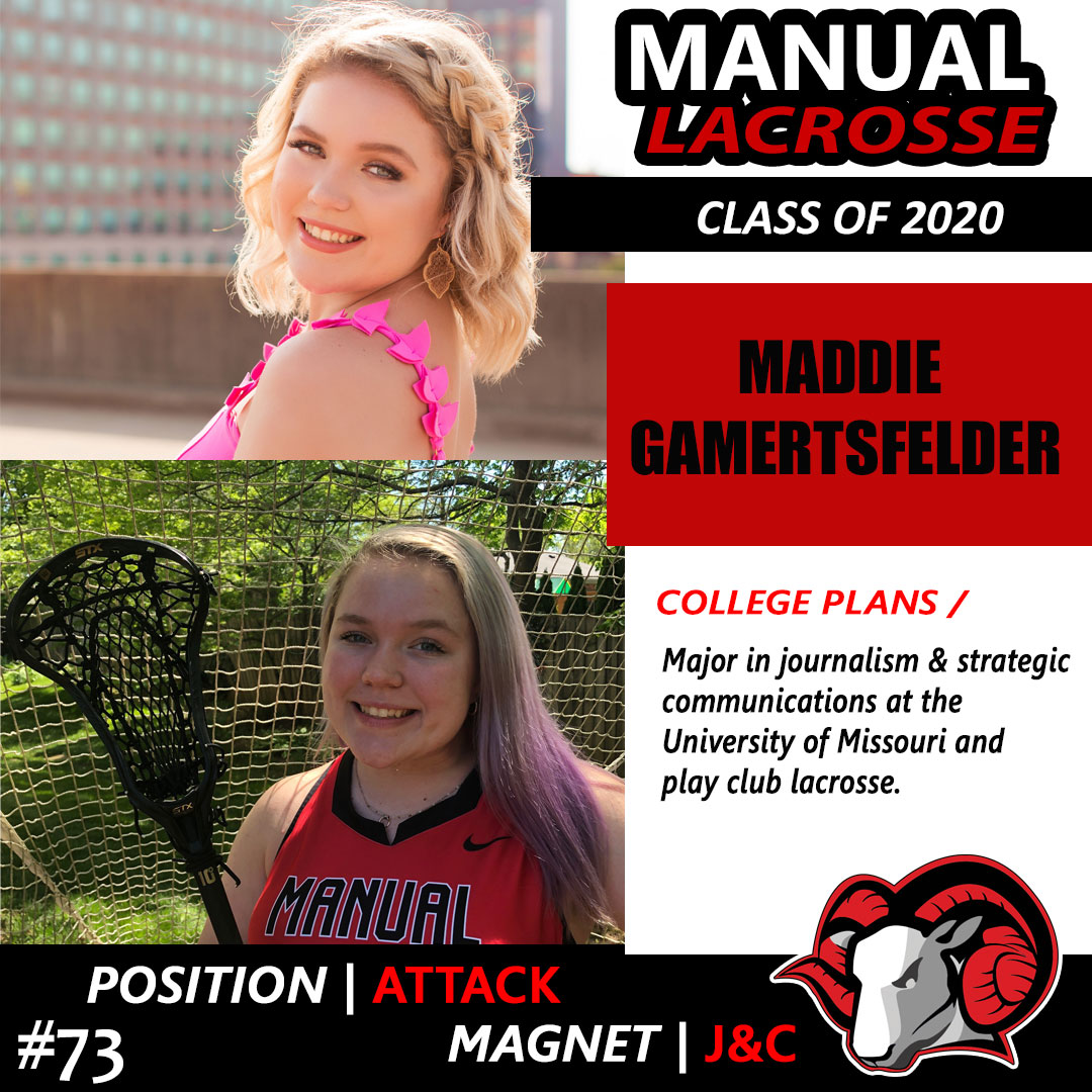 dmhslax's tweet photo. Next up in our Senior Spotlight is Maddie Gamertsfelder. Congrats Maddie and good luck at the University of Missouri! WE WILL MISS YOU! #SeniorSpotlight #Classof2020 https://t.co/uIwTUsxPWX