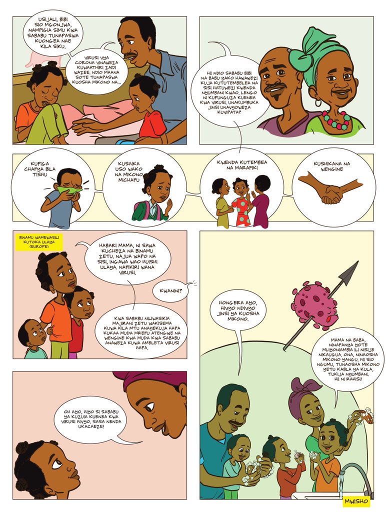 OHCHR_ESARO's tweet image. A great reminder of the patience we need to show children while dealing with #COVID19. @OHCHR_EARO’s illustration for #youth as part of the campaign to end #stigmatization translated in #Swahili. 

@UNICEFEthiopia @UNEthiopia @UNDPEthiopia @CEHRO1 @UNFPAEthiopia @CNSozi