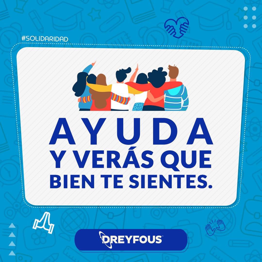 Dreyfous's tweet photo. ¡Seamos solidarios! 🤜🏼🤛🏼 #dreyfous #FridayThoughts https://t.co/IKCYiOYStU