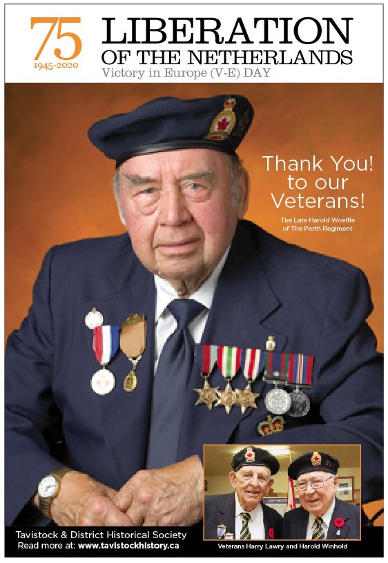Read “Memories” of the Liberation of the Netherlands in a 1995 interview with the late Pte. Harold Woelfle of the Perth Regiment. This week’s Tavistock Gazette is available for everyone online. Visit us at tavistock.on.ca for the rest of our news stories. <a href="/tavigazette/">Tavistock Gazette</a>