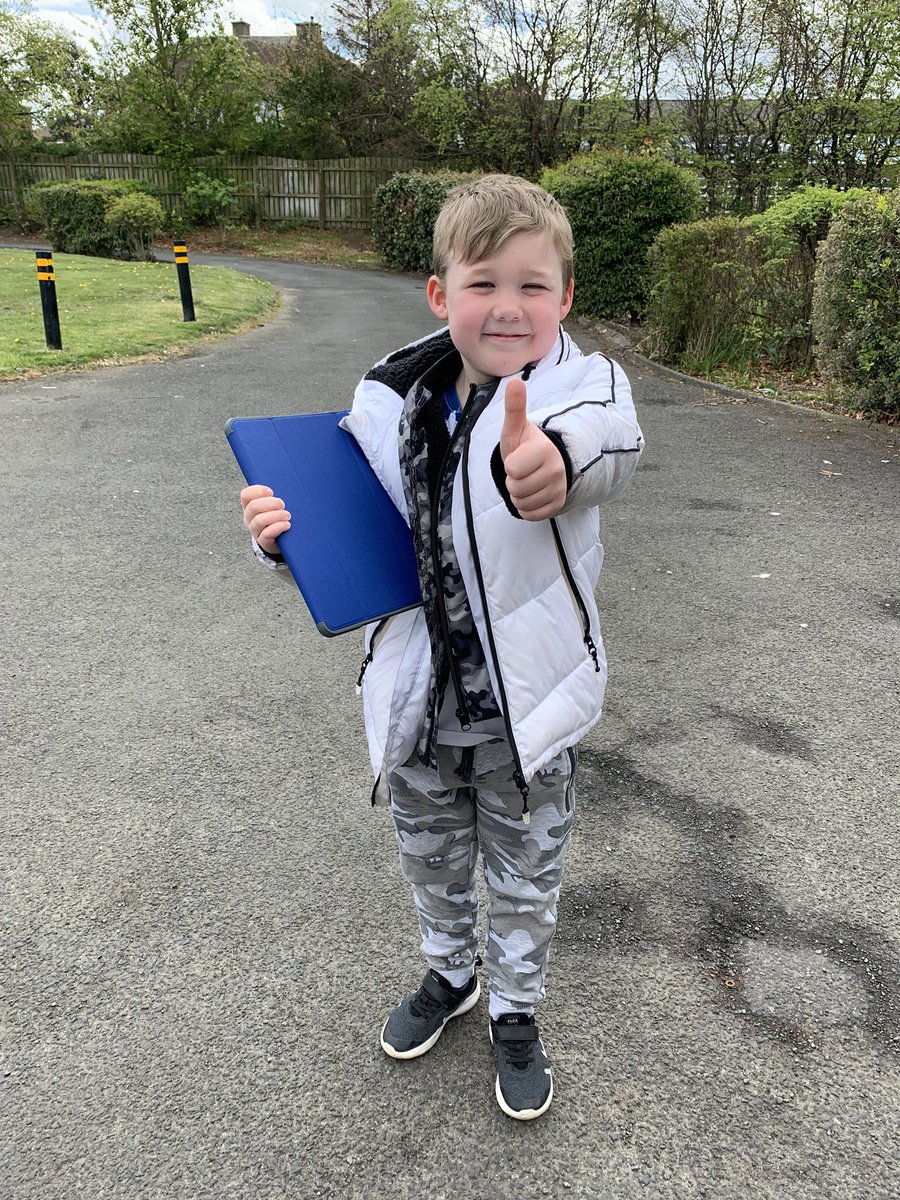 Huge thanks to <a href="/MrsPegman/">Mrs Pegman</a> <a href="/simonsideschool/">Simonside Primary</a> and @Jigsaw24Edu for the fantabulous iPad scheme!! Elijah is teaching me lots of new skills, whilst learning lots. It’s lovely being able to connect with school so easily too!! 🏫 #TeachersRock #thankyoukeyworkers