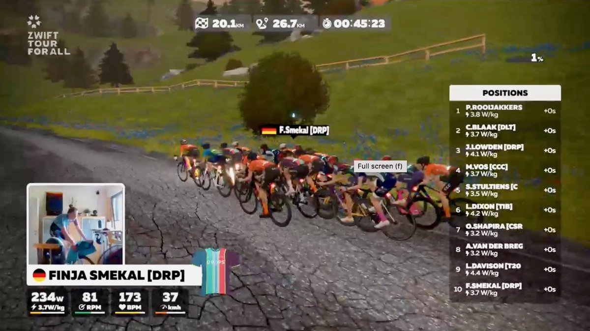 DropsCycling's tweet photo. And a special shout out to another of our promising U21 squad; Finja Smekal who bridged across to the front group to finish a very impressive 16th, on this the toughest of Queen Stages... https://t.co/ii5hkoMOx5