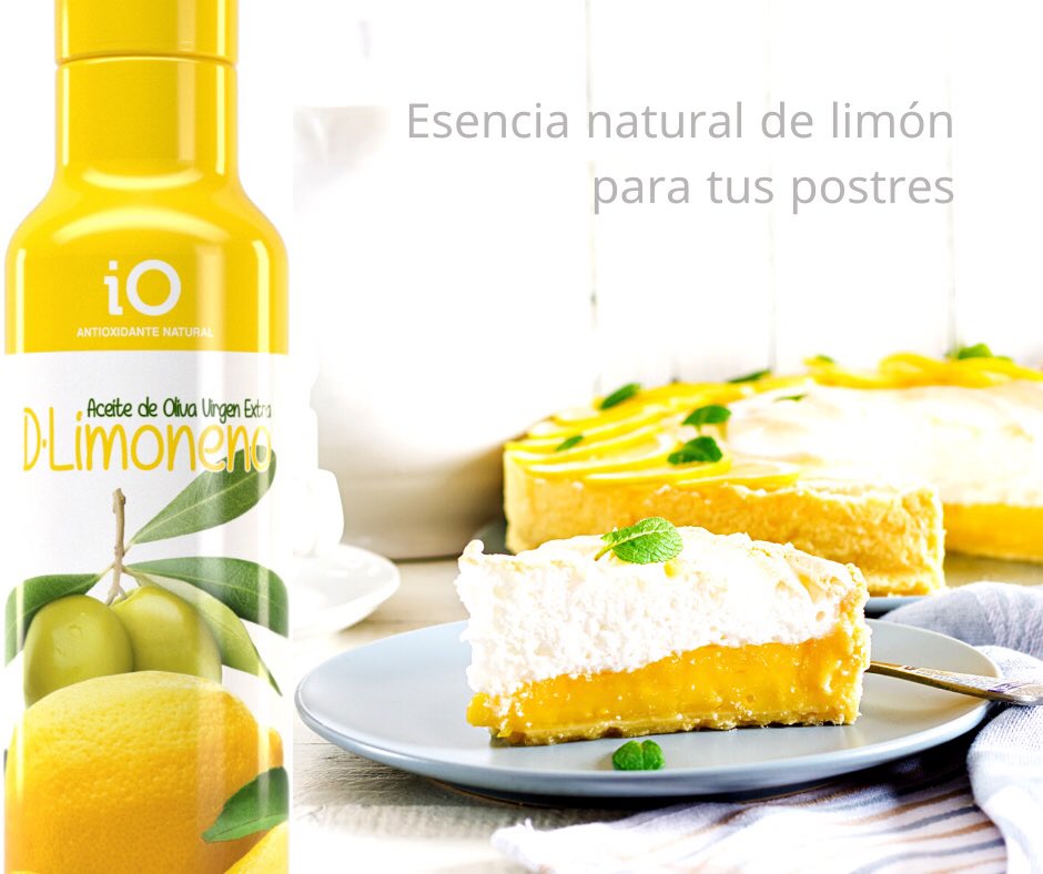 ¿Esencia natural de limón para la elaboración de tus postres ? 👉Aceite Oliva Virgen Extra con D-Limoneno 😍
✅ 100% #natural. Sin #gluten. Sin aditivos ni conservantes.

#aove #dlimoneno #evoo #aceitedeolivavirgenextra #love