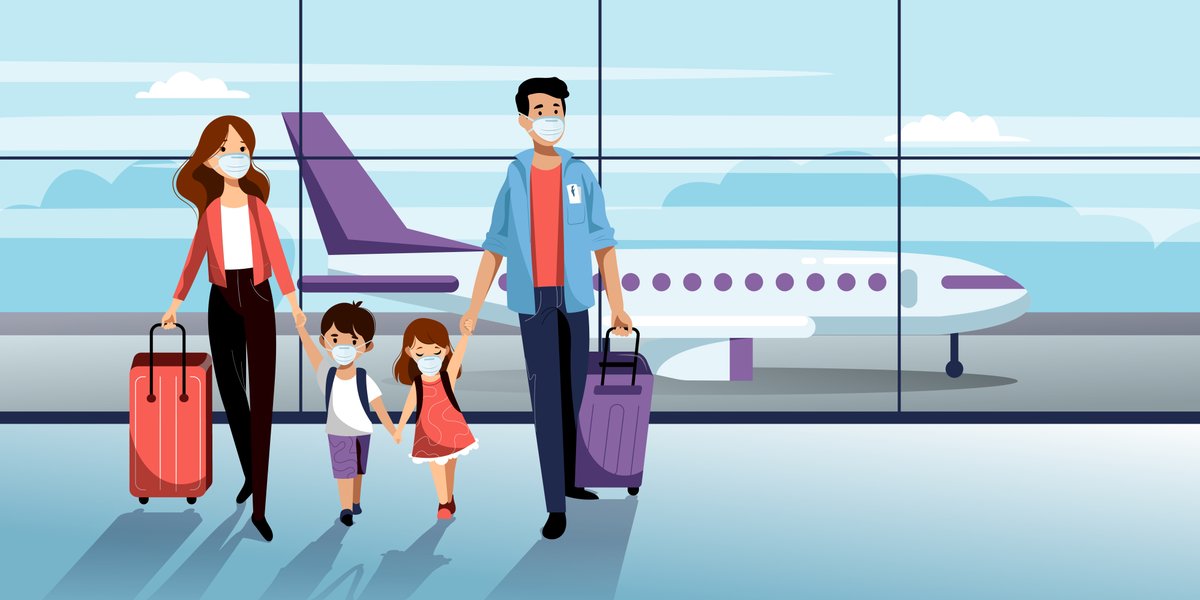 TSA's tweet photo. If you choose to travel, you are allowed to wear face coverings during the #TSA screening process. Be prepared to adjust your mask so that a TSA officer can visually confirm your identity during the checkpoint screening process. https://t.co/VC8kl5C9Fm